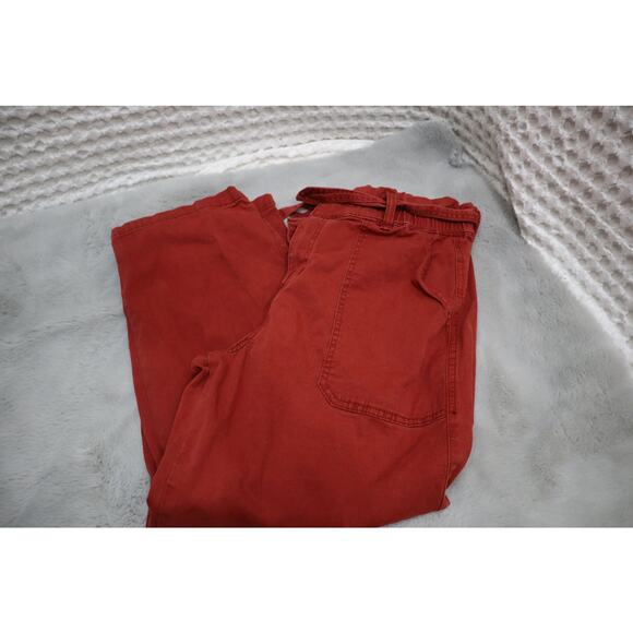 Time and Tru womens size 12 paper bag wide leg pants with a belt - Picture 1 of 3